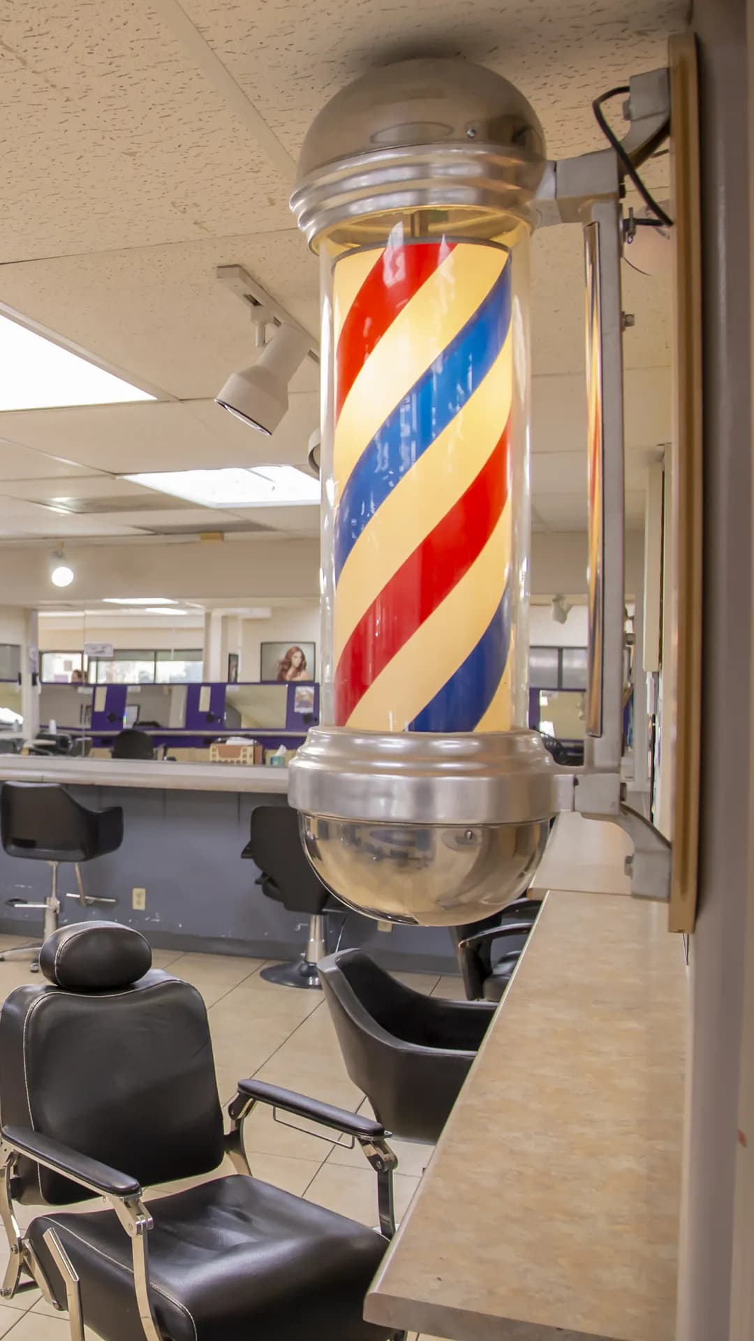 Barbershop owner in premium shop